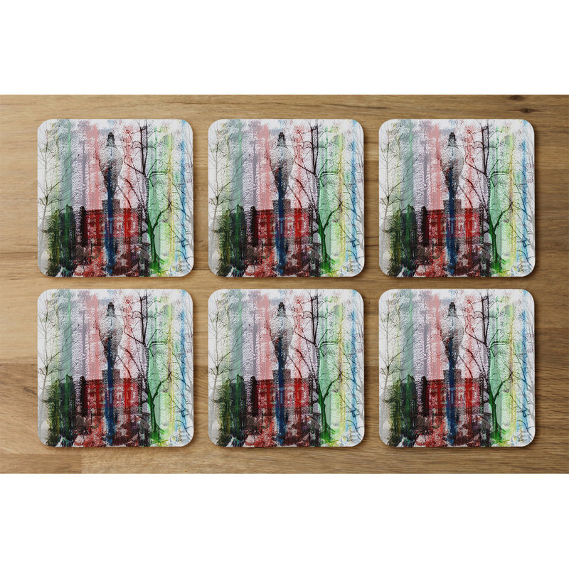 Square 6 Piece Coaster Set