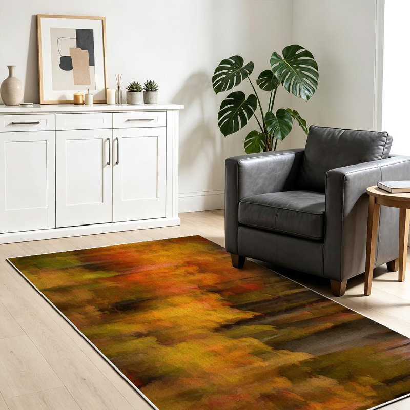 Tapis d'intérieur clair Clear Abstract, Rectangle 39 po x 63 po