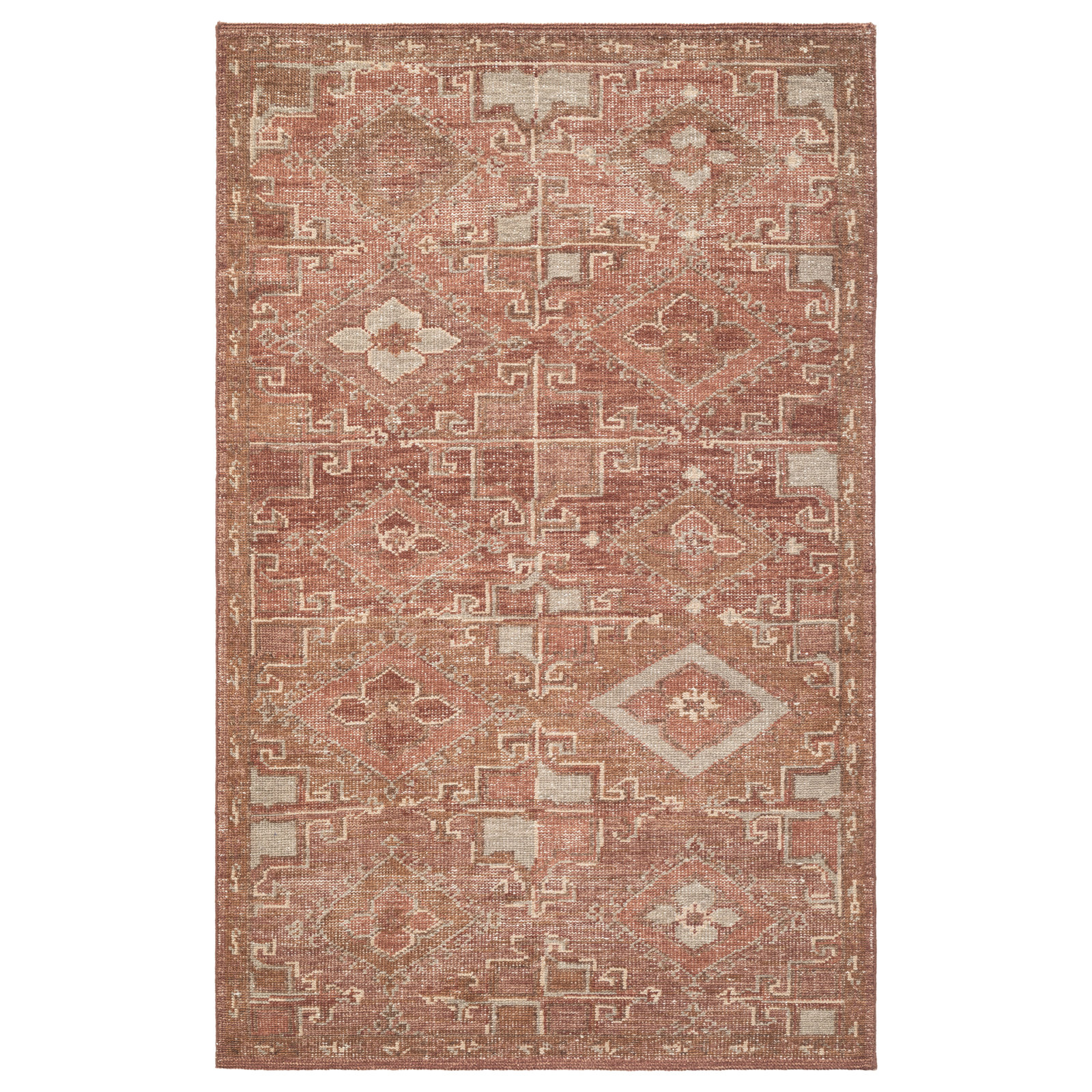Maeve Hand-Knotted Geometric Wool Rug, Runner 2'6" x 8'