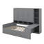 Lit de jour simple en bois avec trois tiroirs, armoire tout-en-un, bureau et tablettes-857472836-857472834