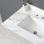 Comptoir de lavabo de salle de bain en marbre blanc 37 pouces - dosseret de 4 po, 8 trous de robinet, teinture et pierre frittée imperméable pour comptoir de meuble-lavabo avec dosseret de 4 po-1593880668
