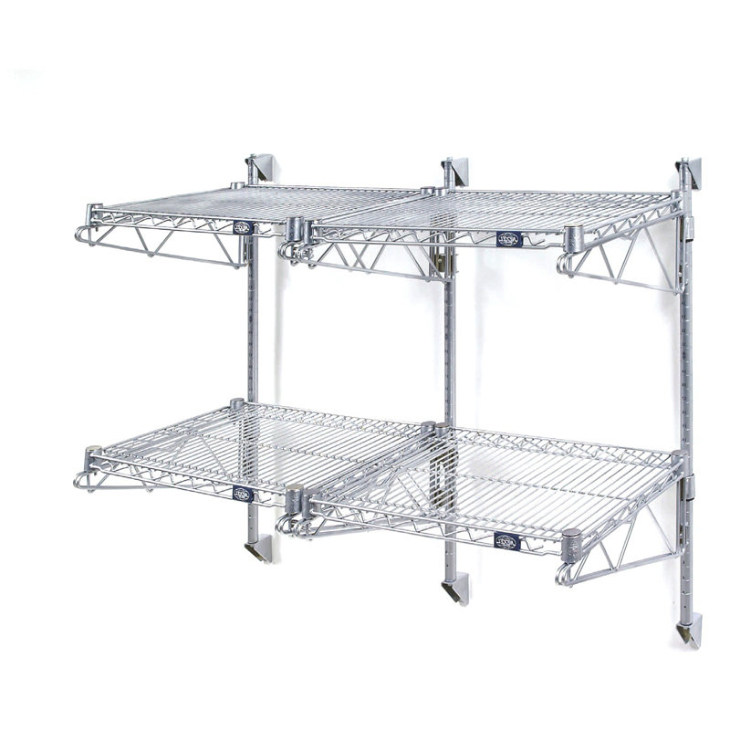 Ensemble de poteau à fixation murale cantilever, 54" H x 6" L x 2" D