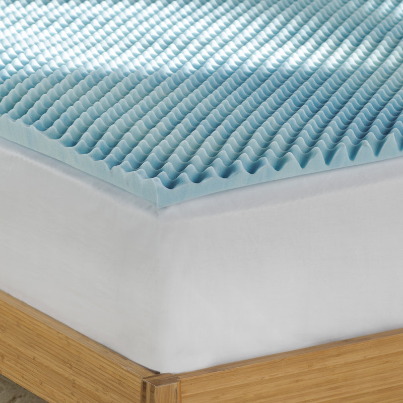 Basics 1.5" Gel Reversible Memory Foam Topper, Full
