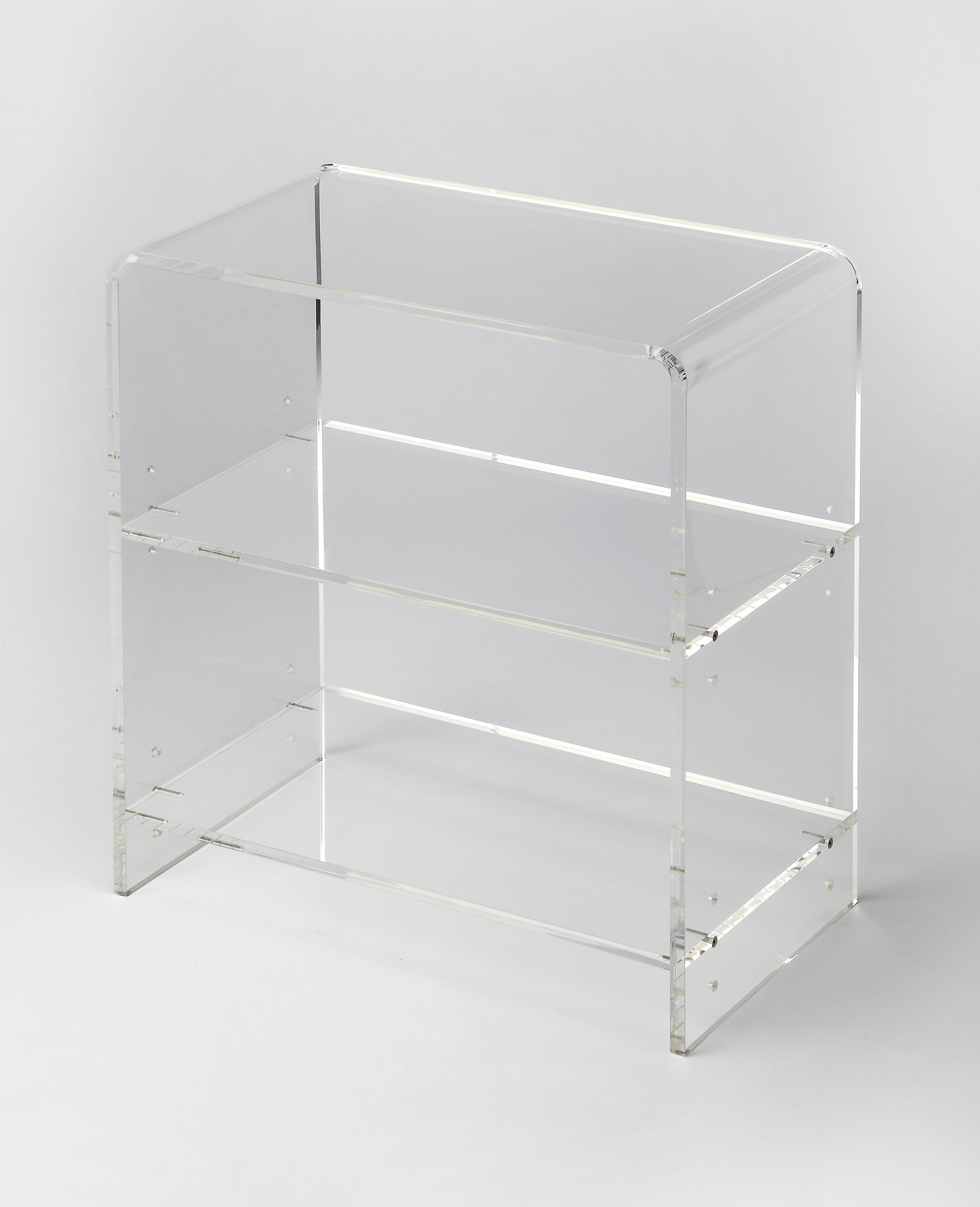 Orren Ellis Crystal Clear Acrylic Bookcase | Wayfair