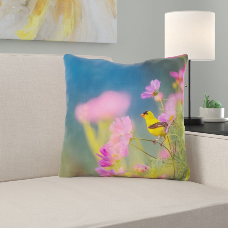 Coussin décoratif fleurs