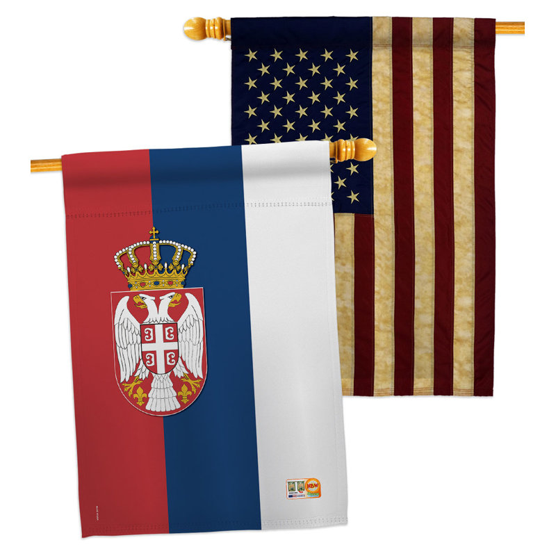 Double Sided 40'' H x 28'' W Polyester House Flag