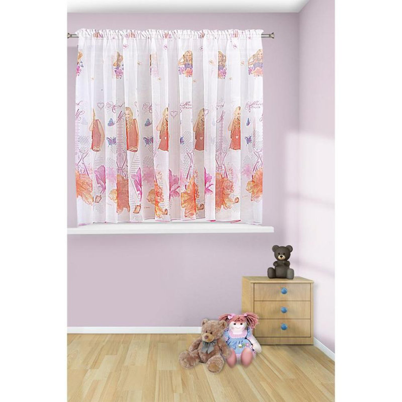 Hannah Slot Top Semi Sheer Curtain