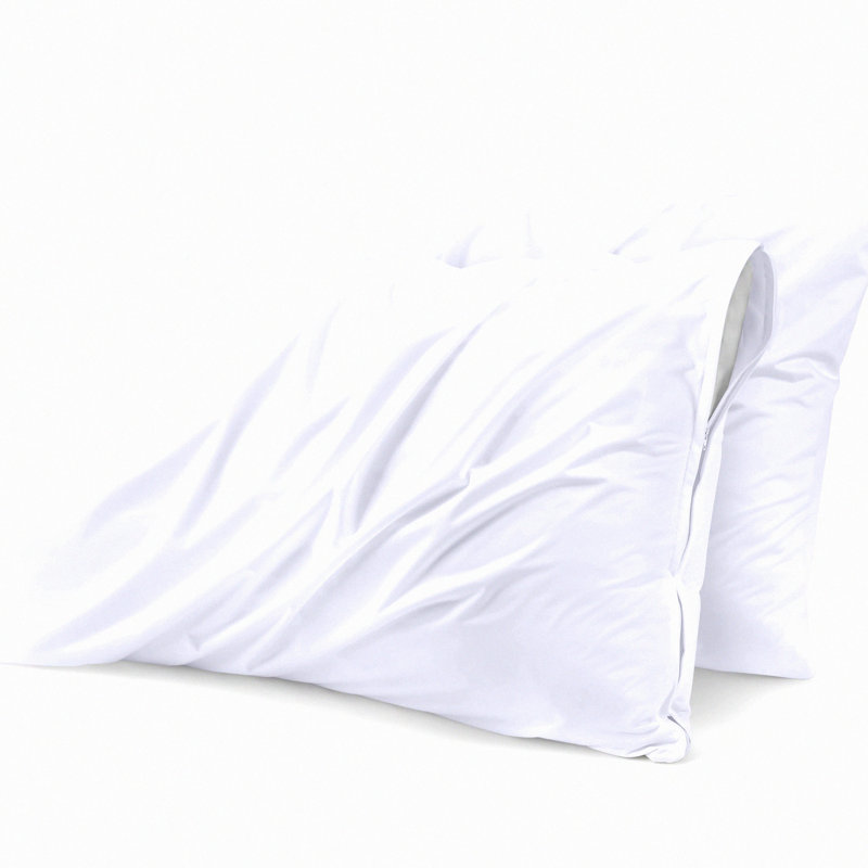 AquaGuard Pillow Shield - Waterproof Zippered 2 Pack - Bed Bug Proof Encasement - 20 x 28 Inches - Allergen Protection - Breathable Fabric