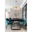 Lustre rond en verre 18 lumières Transitional-48402963