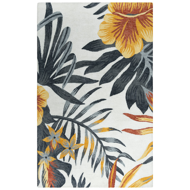 Aurica Floral Indoor Rug, Rectangle 5' x 7'6"