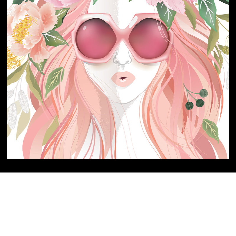 Beauté de l'intérieur - tête de fleur, impression
