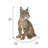 Sitting Bobcat Statue