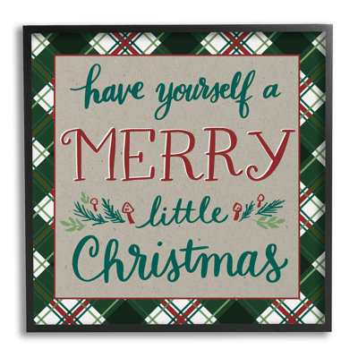 Merry Little Christmas Plaid at-109