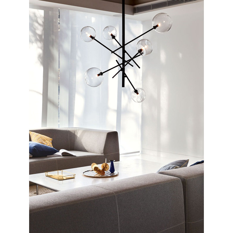 Jacobs 6 - Light Black Unique/Statement Pendant