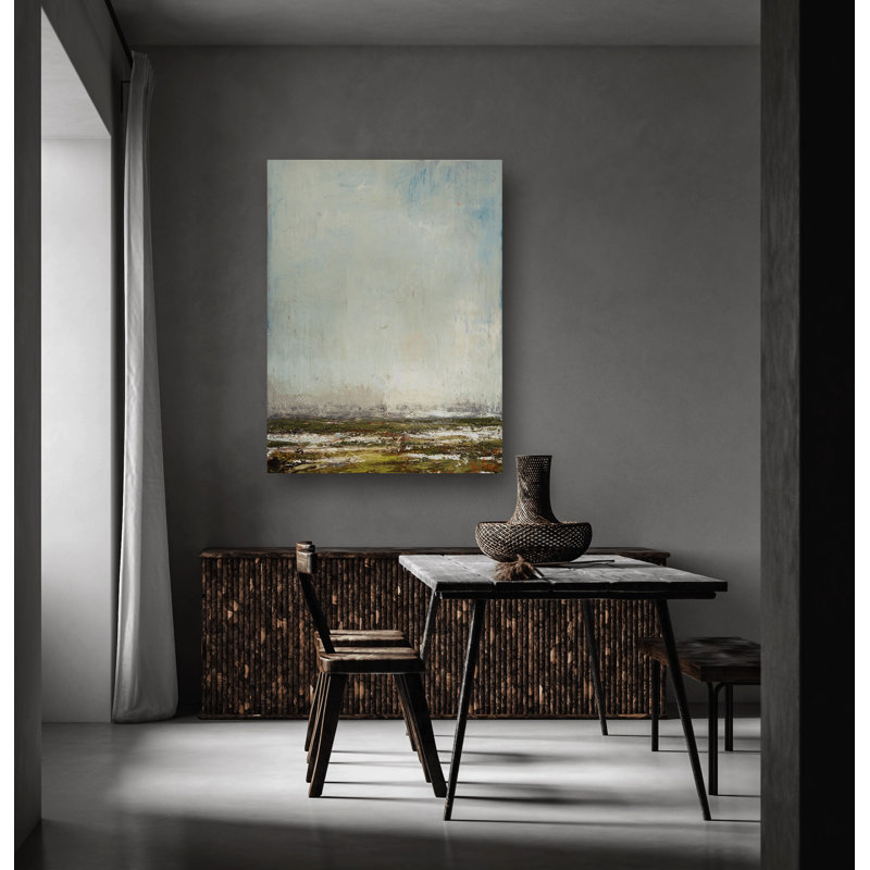 Clearing Skies - Artist Enhanced Canvas Print, Brown Framed Canvas, 61.5" H x 41.5" W x 1.75" D