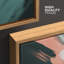 Impression sur toile encadrée de peinture abstraite orange verte-108345180-108345183