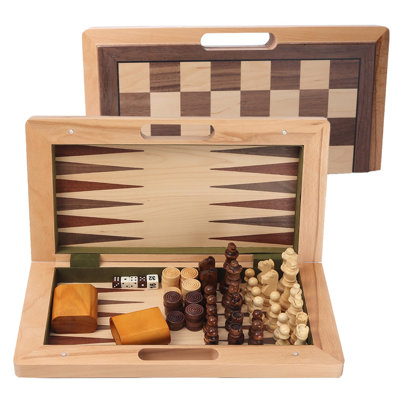 Bisiot 8'' L Manufactured Wood Game Set