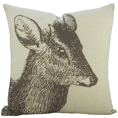 Cotton Reversible Throw Pillow