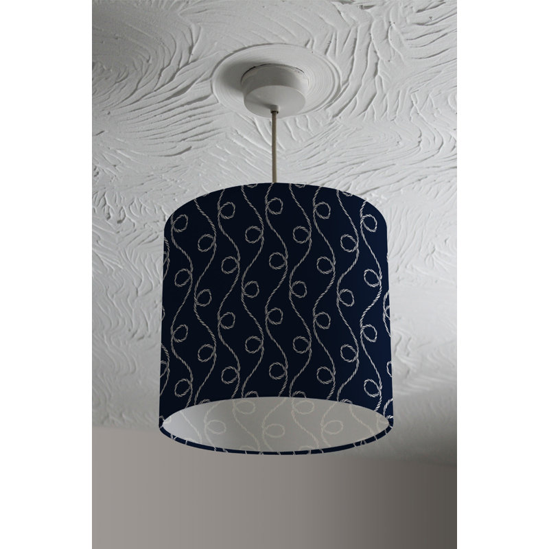 Cotton Drum Lamp Shade ( Uno ), 22cm H x 25cm W x 25cm D