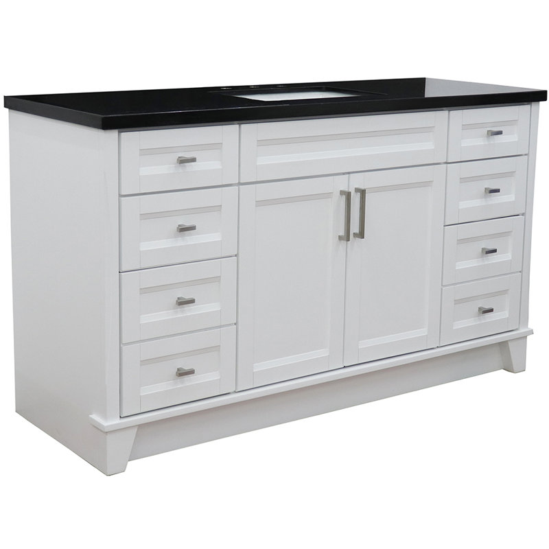 Ensemble de meuble-lavabo simple 61 po Denzell, Noir galaxie
