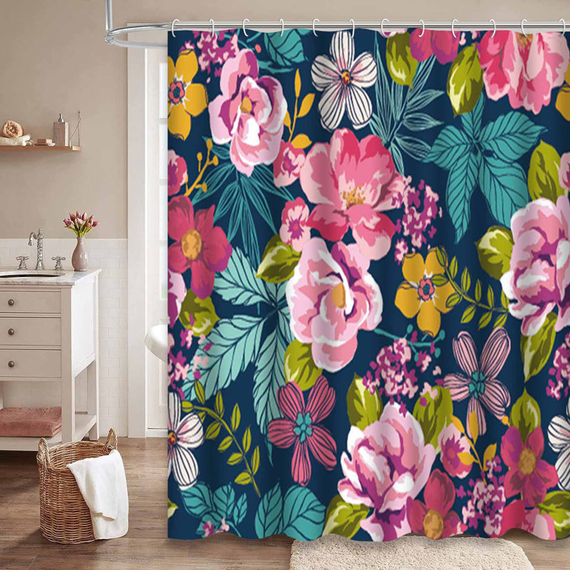 Rideau de douche Summer Floral, L 72 po x l 78 po