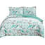 Ensemble de courtepointe réversible en microfibre vert / brun Seagull-31572728