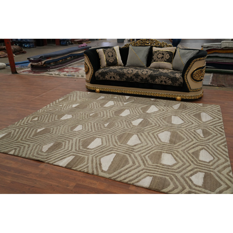All-Over Handmade Modern Area Rug 8x10