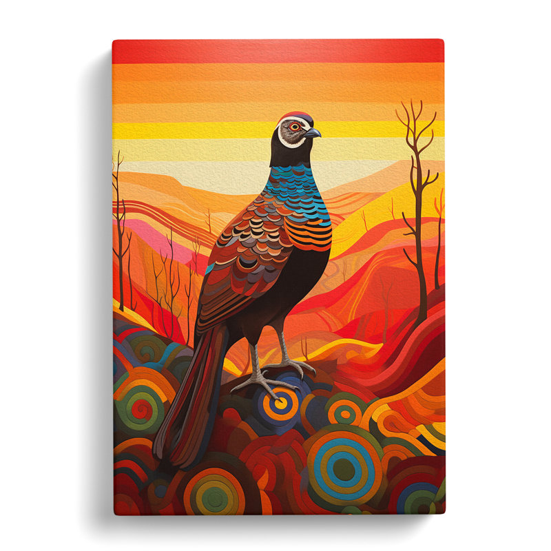 Partridge Colour Field - Wrapped Canvas, 50cm H x 35cm W x 3cm D