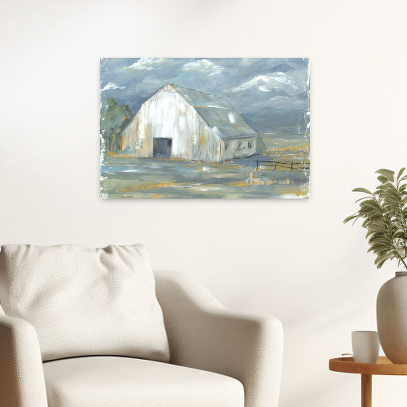 Architecture de paysage contemporain abstrait au début du printemps, H 16 po x l 24 po
