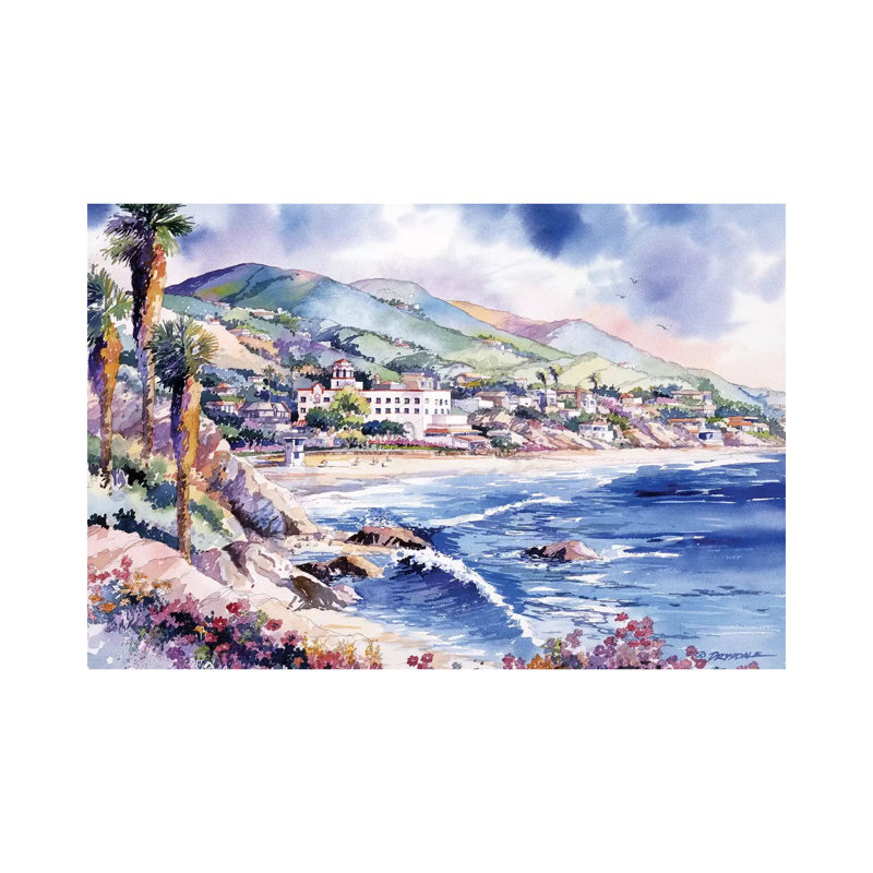 Laguna Coast 1 Piece Wrapped Canvas Painting, 30.48cm H x 45.72cm W x 1.91cm D