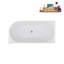 1501.1mm x 718.8mm Soaking Acrylic Bathtub-879188900