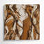Art abstrait abstrait sur toile brune-30688988