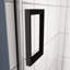 Porte de douche noire matte, coulissante avec verre trempé de 5/16 po, bonne porte de fuite - système facile à installer-121585612