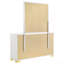 Commode blanche à 6 tiroirs avec miroir