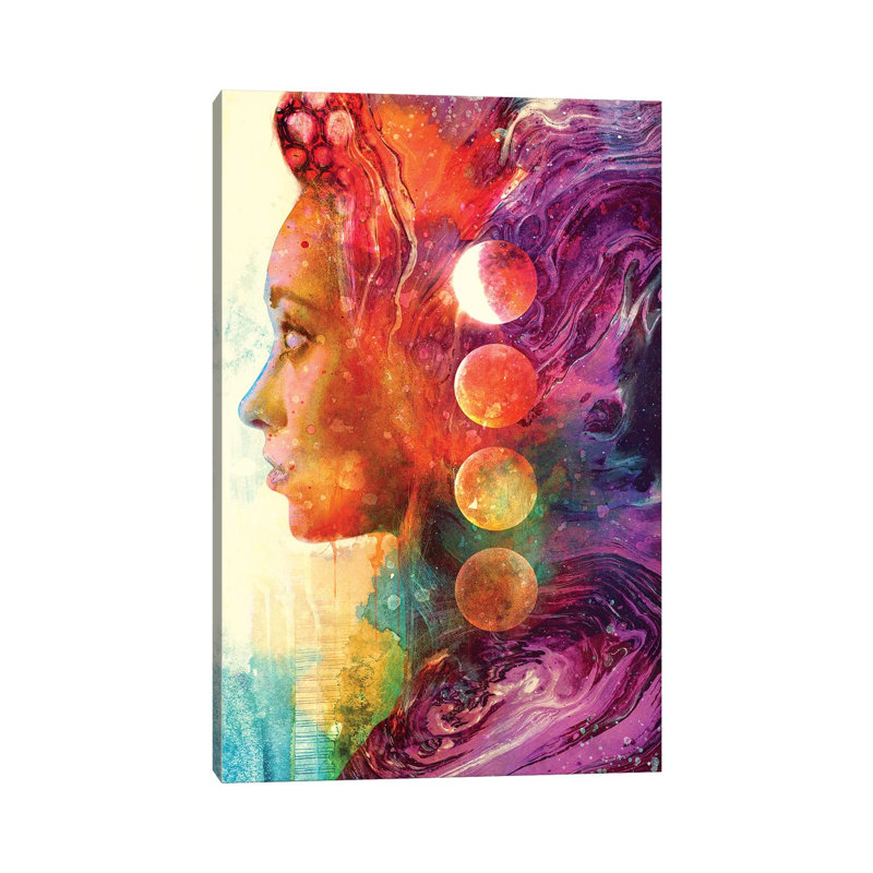 «Luna Goddess» par Barrett Biggers - impression sur toile tendue, H 18 po x l 12 po x 1,5 po