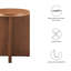 Table de bout en bois massif Modway Silas-93249715