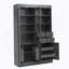 Armoire décorative, buffet autoportant, garde-manger avec tiroirs, tablettes et plateaux coulissants-331750346