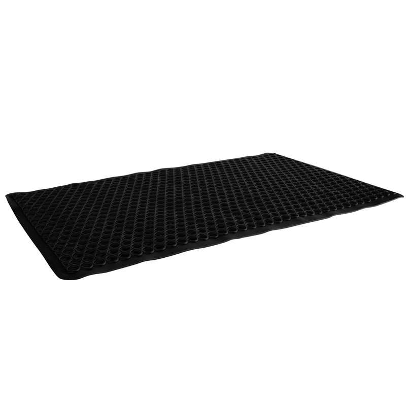 Tapis pour salle de bain Jorun, Noir