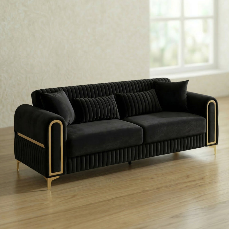 Canapé Durr, Noir
