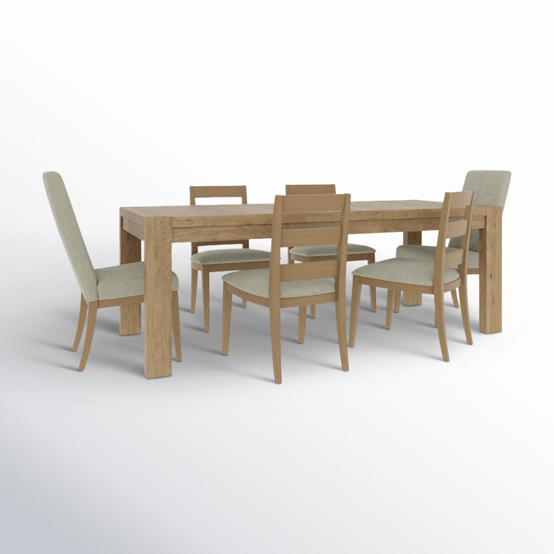 Knapp Solid Wood Extendable Dining Set, Standard Height (30" Height), 36" W x 102" L
