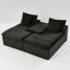 Multifunctional Double Chaise Lounge Turtle Velvet Upholstery Modern Style For Living Room & Bedroom Relaxation