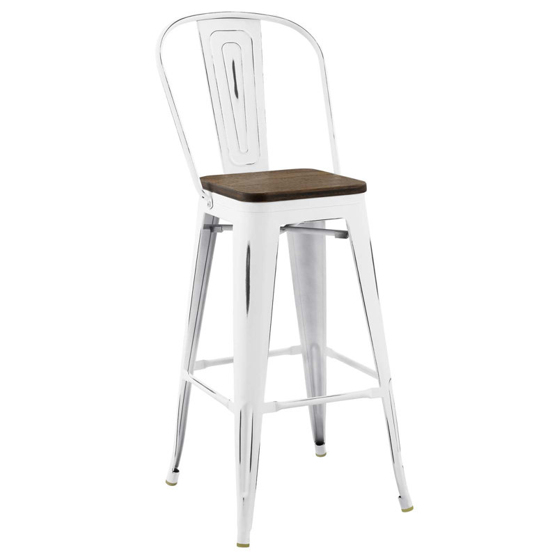 Tabouret de bar Promenade, Blanc