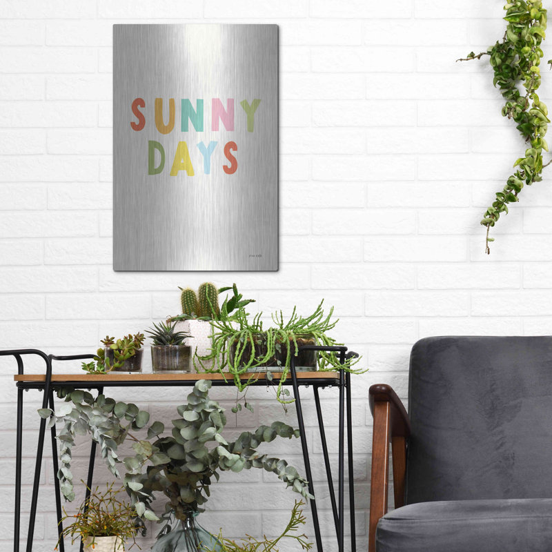 «Sunny Days» par Ann Kelle Designs, art mural en métal, 12 po x 16 po