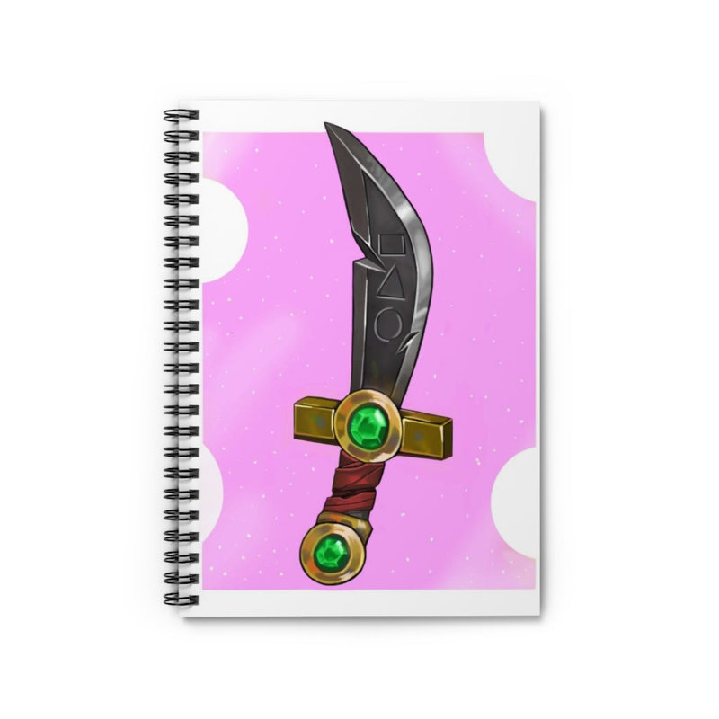 Gold Sword Spiral Notebook