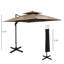 Parasol excentré 10 pi avec base Outsunny-1065259257