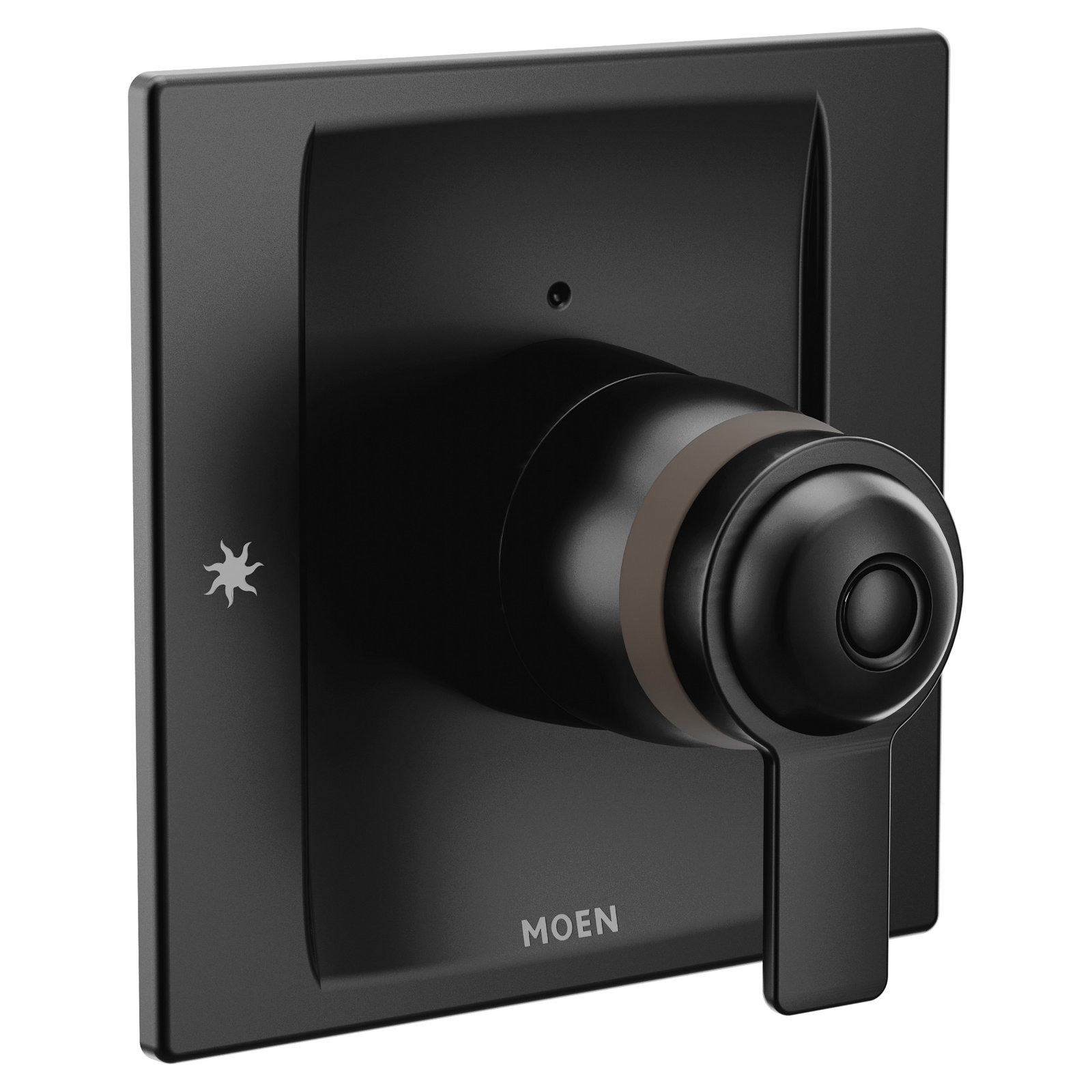 90 Degree Exact Temp Faucet Trim with Lever Handle, Matte Black