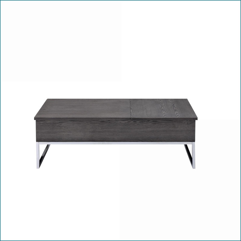 Table basse blanche avec tiroir et amp; Tablette inférieure, design intemporel pour le salon