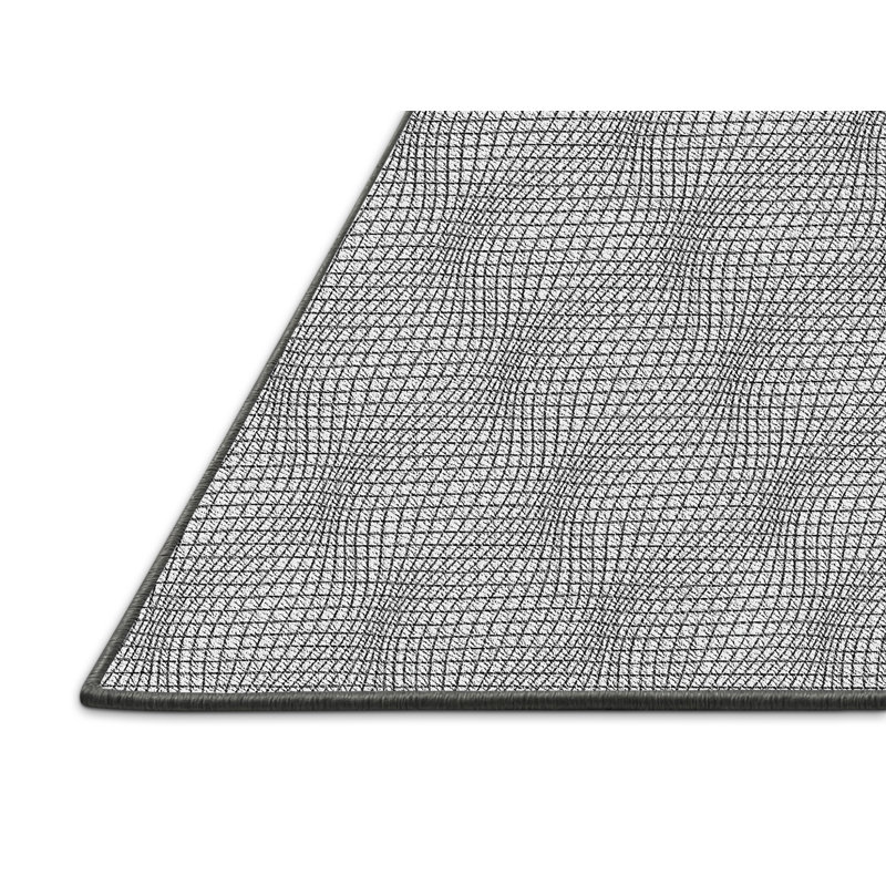 Tapis zone grise à motifs, Rectangle 4 pi x 6 pi