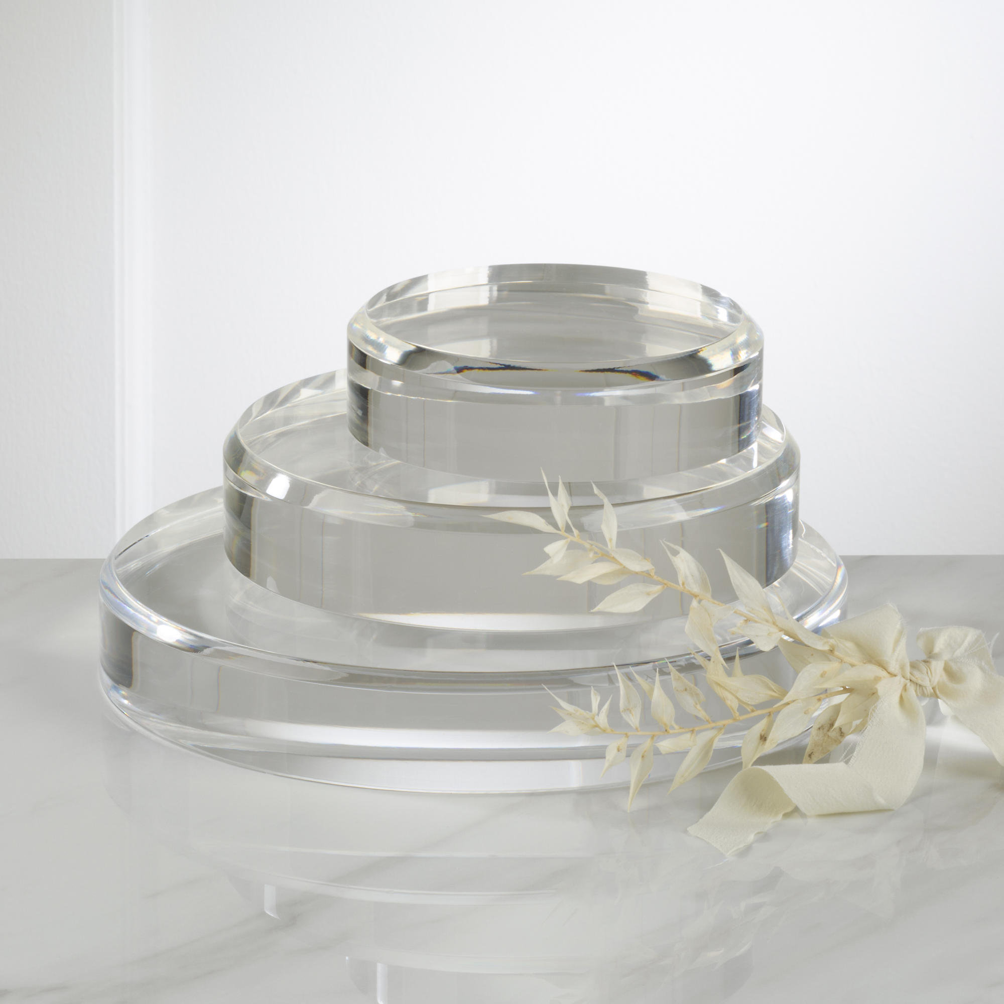 Brayden Studio® Round Acrylic Risers - Set of 3 & Reviews | Wayfair