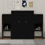 Grand lit escamotable avec bureau, coiffeuse et armoires-1122468253